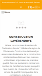 Mobile Screenshot of constructionlaverendrye.com