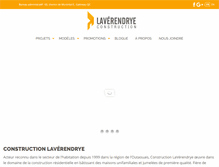 Tablet Screenshot of constructionlaverendrye.com
